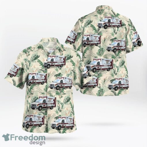 Warren County, New York, Warrensburg EMS Hawaiian Shirt Product Photo 1