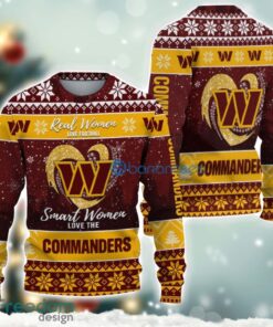 Washington Commanders Logo Ugly Christmas Sweater For Fans Men And Women Christmas Gift Ideas Product Photo 2