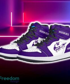 Washington Huskies Air Jordan Hightop Shoes New Custom Name For Fans Gift Sneaker - Washington Huskies Air Jordan Hightop Shoes Photo 5