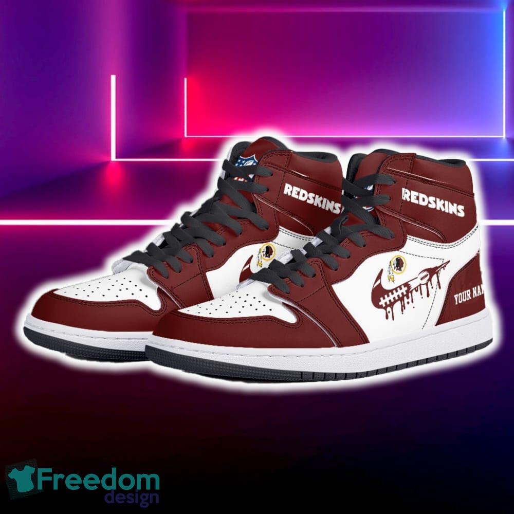 Washington Redskin Air Jordan Hightop Shoes New Custom Name For Fans Gift Sneaker image Washington Redskin Air Jordan Hightop Shoes New Custom Name For Fans Gift Sneaker - Washington Redskin Air Jordan Hightop Shoes Photo 5