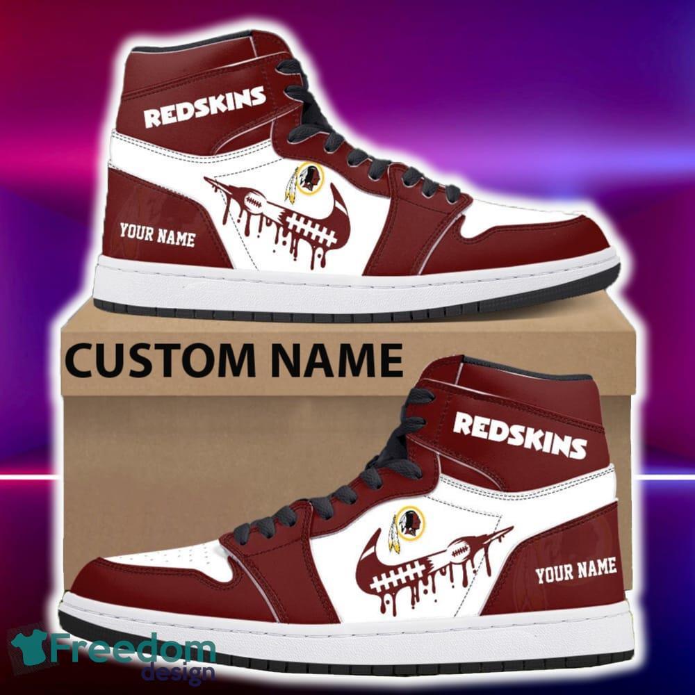 Washington Redskin Air Jordan Hightop Shoes New Custom Name For Fans Gift Sneaker image Washington Redskin Air Jordan Hightop Shoes New Custom Name For Fans Gift Sneaker - Washington Redskin Air Jordan Hightop Shoes Photo 4