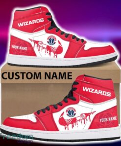 Washington Wizards Air Jordan Hightop Shoes New Custom Name For Fans Gift Sneaker Washington Wizards Air Jordan Hightop Shoes New Custom Name For Fans Gift Sneaker