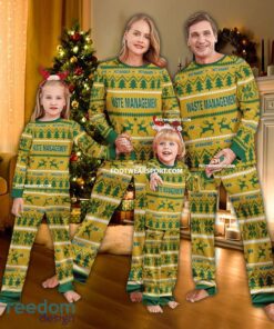 Waste Management Ugly Christmas Pajamas Set Family