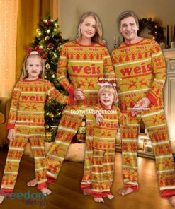 Weis Markets Logo Pattern Ugly Christmas Family Pajamas Set