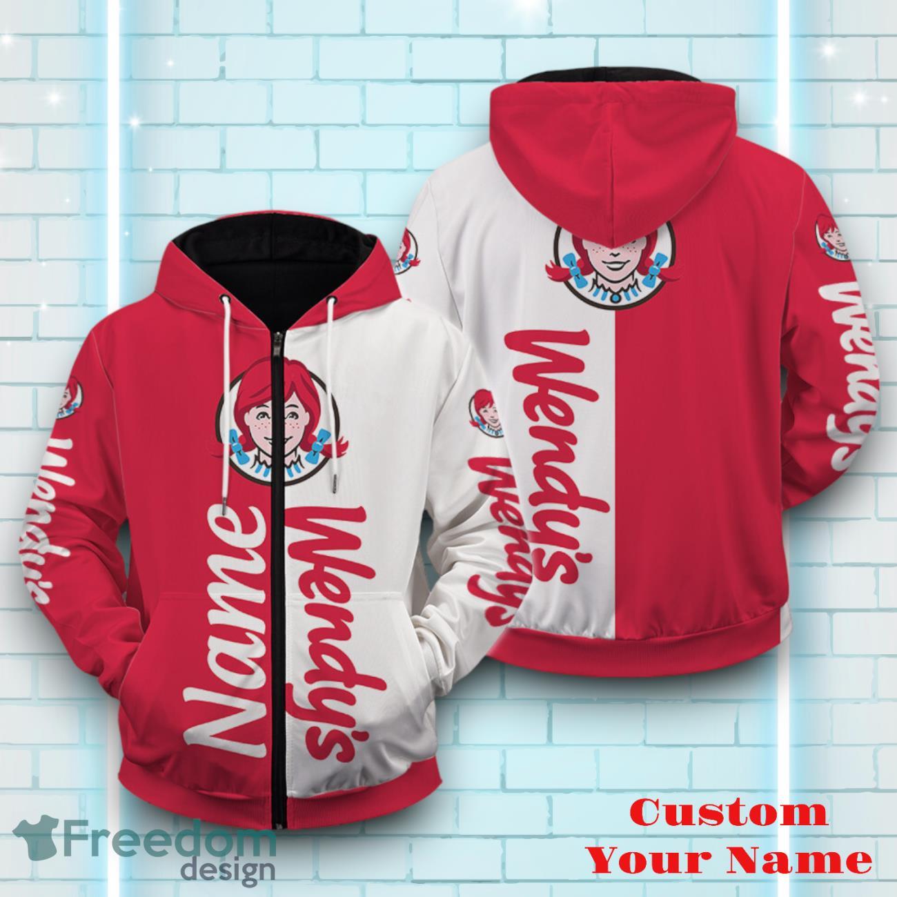 Wendy's Personalized 3D All Over Printed Logo And Brand Name Casual Design Gift For Men Women image Wendy's Personalized 3D All Over Printed Logo And Brand Name Casual Design Gift For Men Women