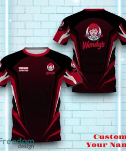 Wendy’s Personalized 3D All Over Printed Logo And Brand Name Casual Design Unique Gift For Men Women