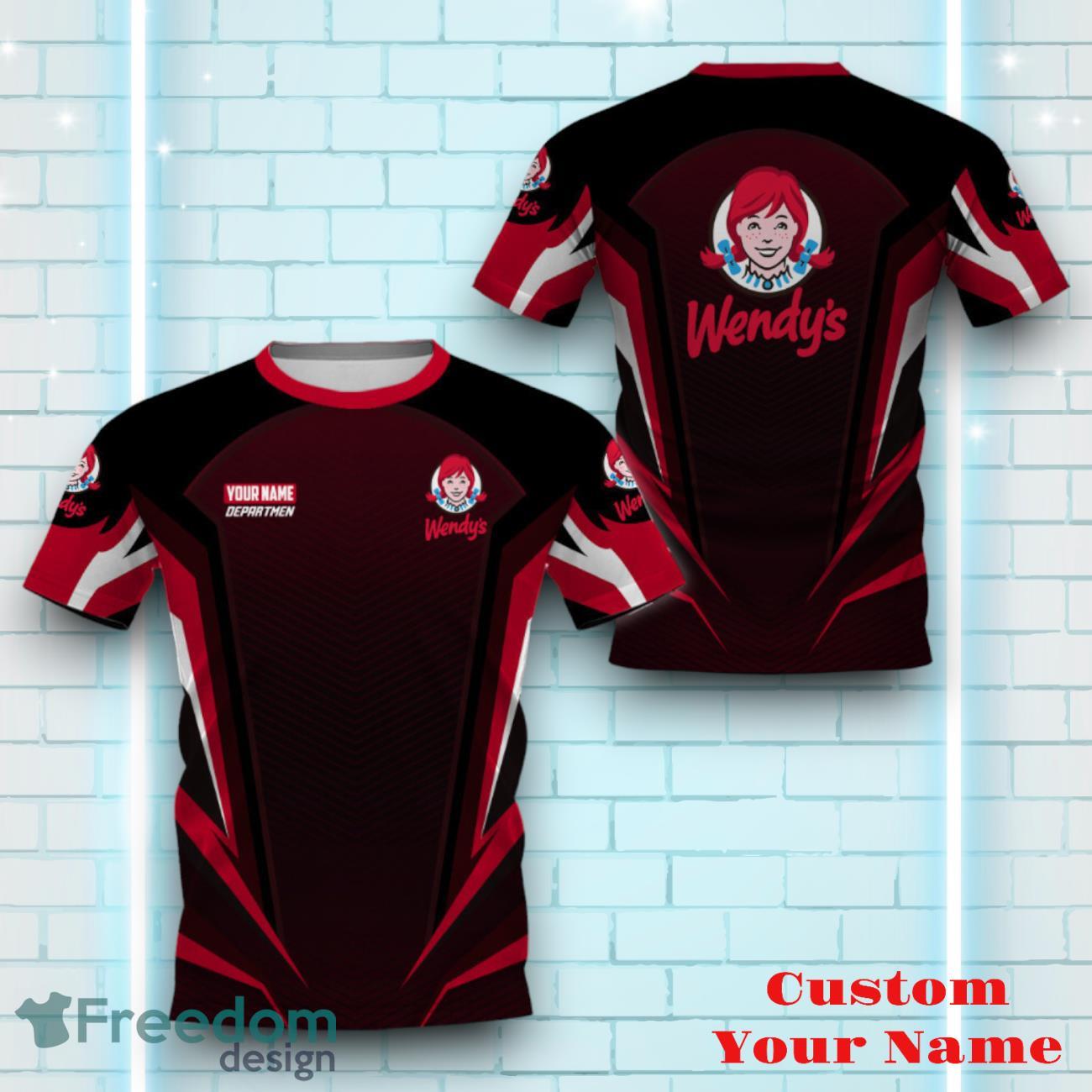 Wendy's Personalized 3D All Over Printed Logo And Brand Name Casual Design Unique Gift For Men Women image Wendy's Personalized 3D All Over Printed Logo And Brand Name Casual Design Unique Gift For Men Women