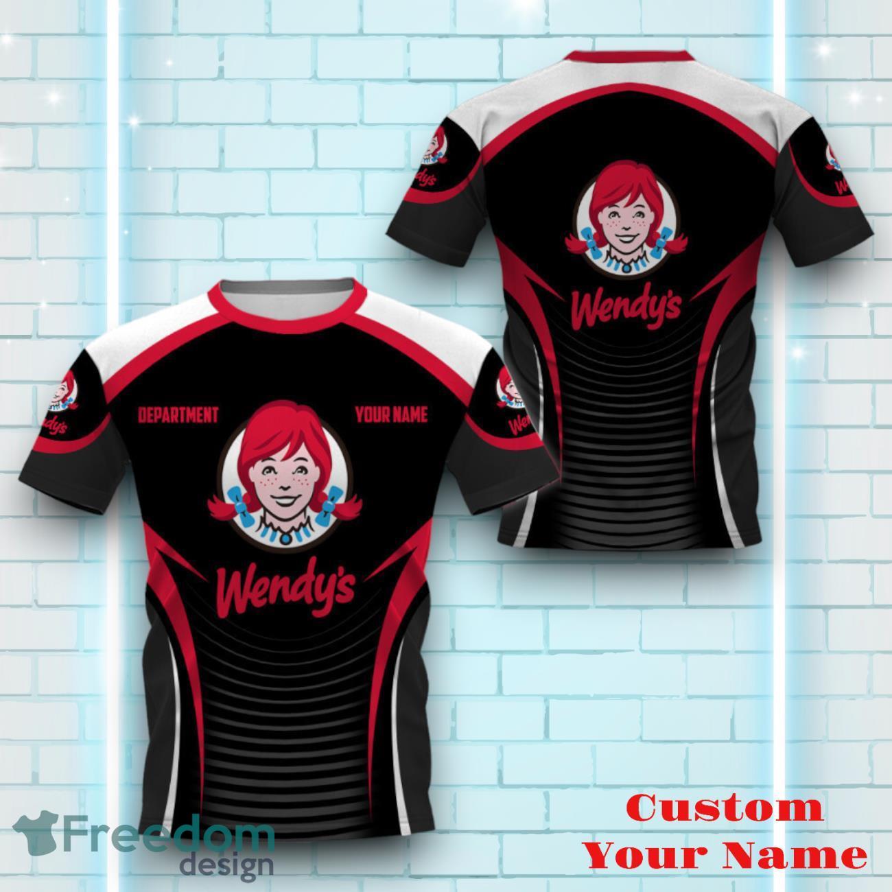 Wendy's Personalized 3D All Over Printed Logo And Brand Name Eye Catching Design Gift For Men Women image Wendy's Personalized 3D All Over Printed Logo And Brand Name Eye Catching Design Gift For Men Women