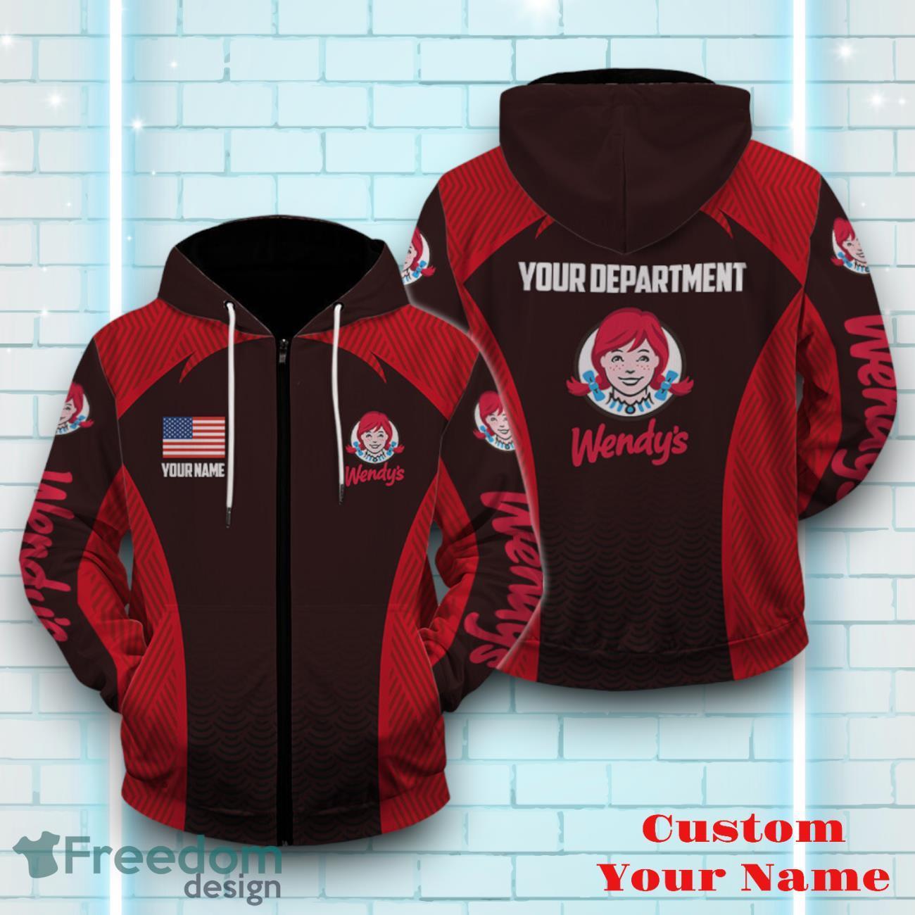 Wendy's Personalized 3D All Over Printed Logo And Brand Name Mixing Color Design Gift For Men Women image Wendy's Personalized 3D All Over Printed Logo And Brand Name Mixing Color Design Gift For Men Women
