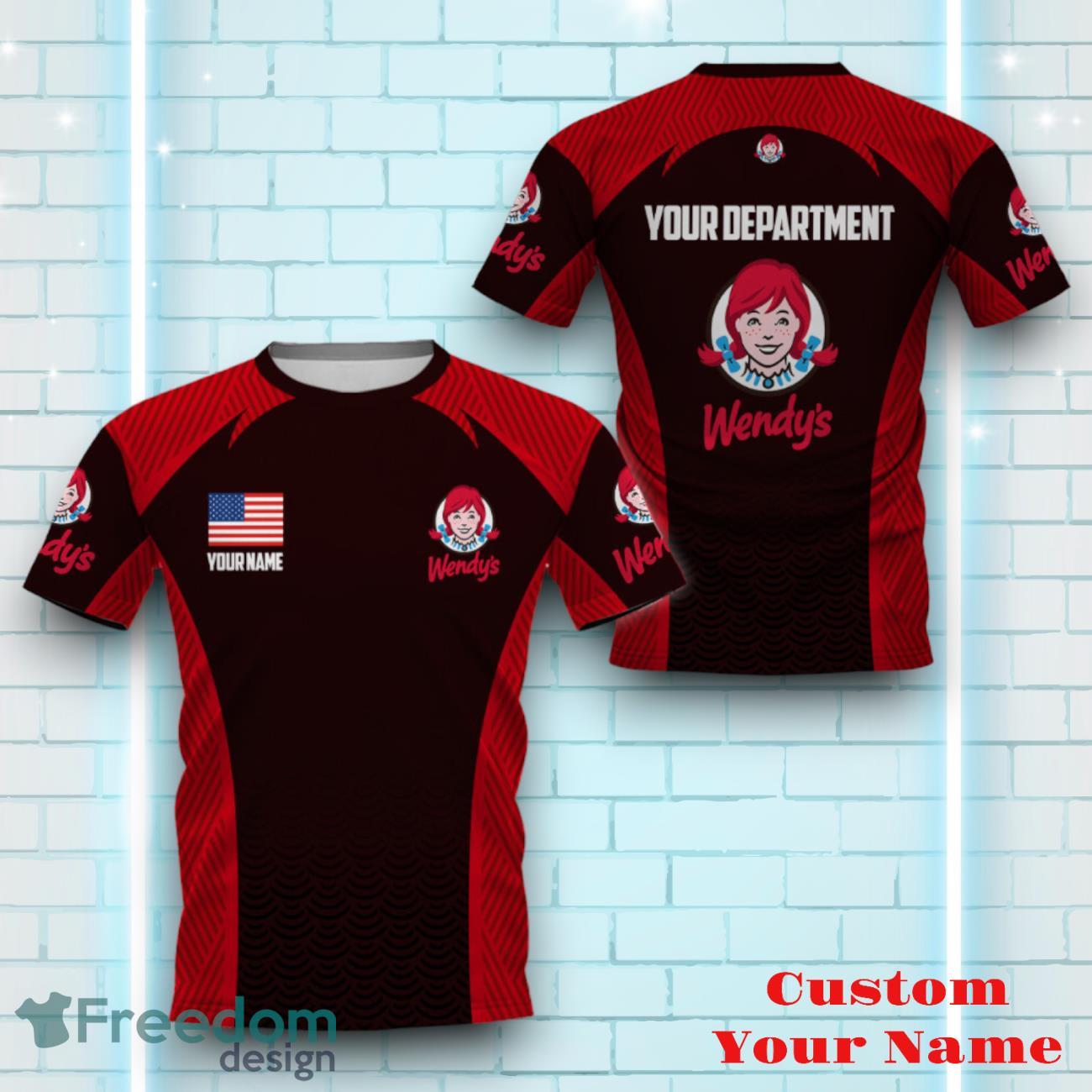 wendys-personalized-3d-all-over-printed-logo-and-brand-name-mixing-color-design-gift-for-men-women-2.jpg Wendy's Personalized 3D All Over Printed Logo And Brand Name Mixing Color Design Gift For Men Women Product Photo 3