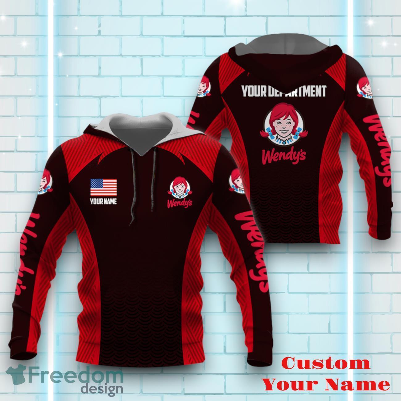 Wendy's Personalized 3D All Over Printed Logo And Brand Name Mixing Color Design Gift For Men Women image Wendy's Personalized 3D All Over Printed Logo And Brand Name Mixing Color Design Gift For Men Women