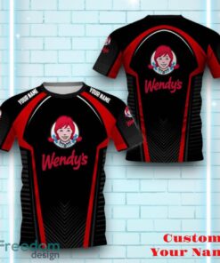 Wendy’s Personalized 3D All Over Printed  Logo And Brand Name Youth Design Gift For Men Women