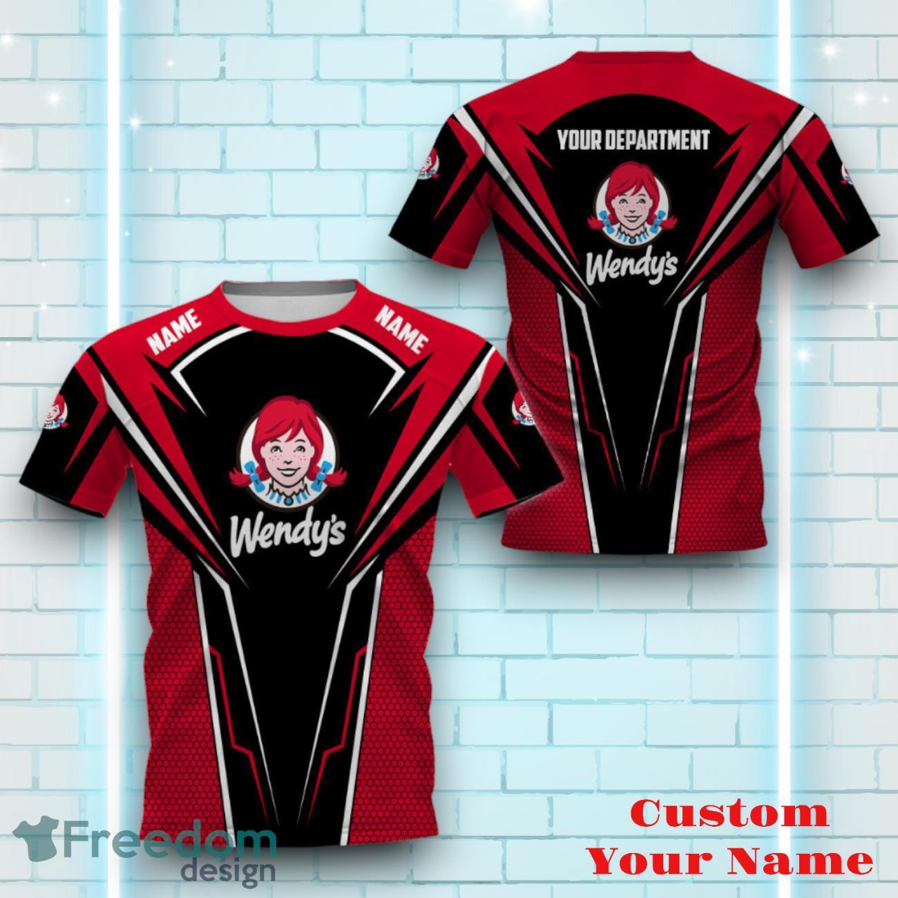 Wendy's Personalized 3D All Over Printed Logo And Brand Name Youth & Dynamic Design Gift For Men Women image Wendy's Personalized 3D All Over Printed Logo And Brand Name Youth & Dynamic Design Gift For Men Women