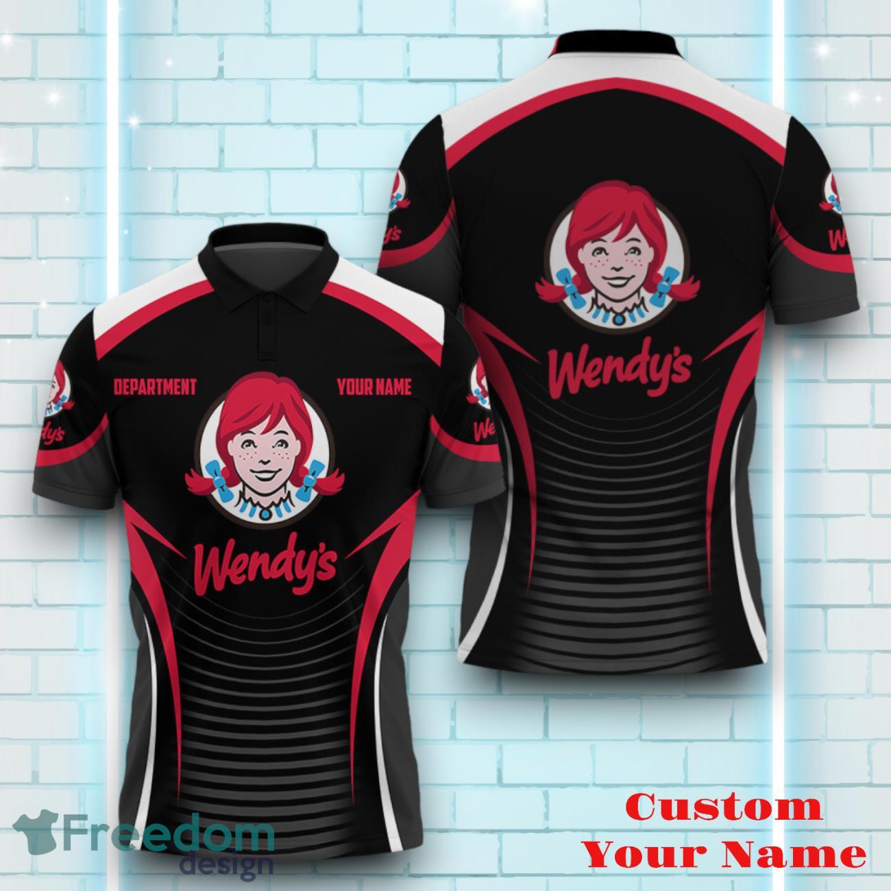 Wendy's Personalized Polo Shirt Logo And Brand Name Eye Catching Design Gift For Men Women image Wendy's Personalized Polo Shirt Logo And Brand Name Eye Catching Design Gift For Men Women
