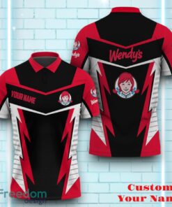 Wendy’s Personalized Polo Shirt Logo And Brand Name Lightning Design Gift For Men Women