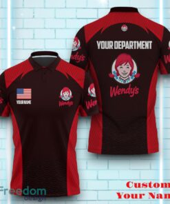 Wendy’s Personalized Polo Shirt Logo And Brand Name Mixing Color Design Gift For Men Women