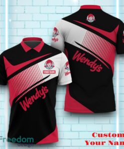 Wendy’s Personalized Polo Shirt Logo And Brand Name Three Mixing Color Design Gift For Men Women