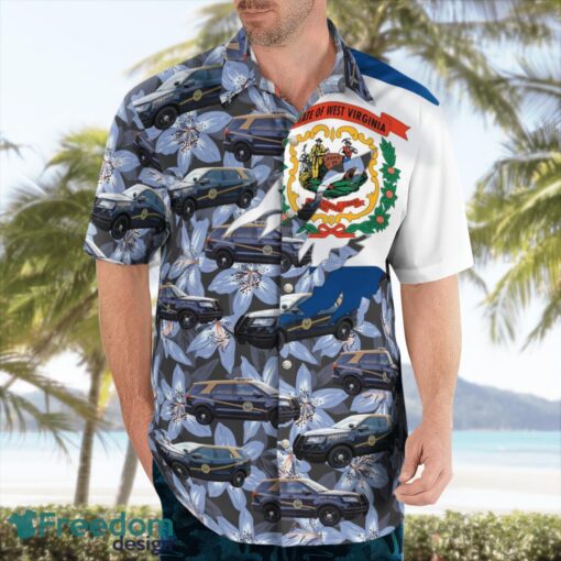 West Virginia Ford Police Tropical 3D Hawaiian Shirt Gift For Summer Product Photo 3