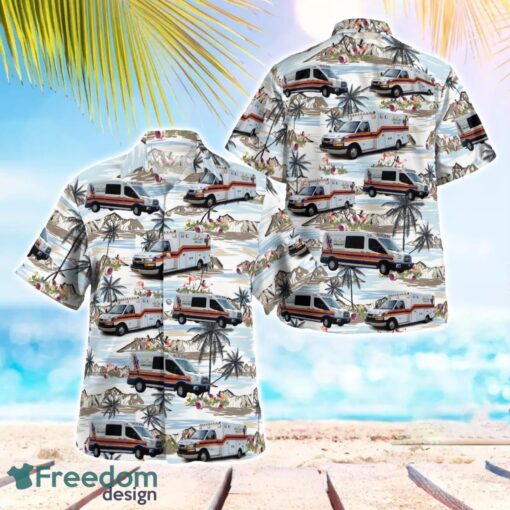 West Virginia, Jan-Care Ambulance & General EMS Beach Hawaiian Shirt Product Photo 1