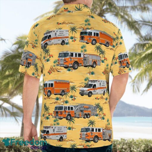 West Virginia, Wheeling Fire Department Tropical 3D Hawaiian Shirt Gift For Summer Product Photo 2