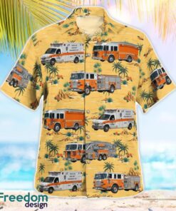 West Virginia, Wheeling Fire Department Tropical 3D Hawaiian Shirt Gift For Summer Product Photo 3