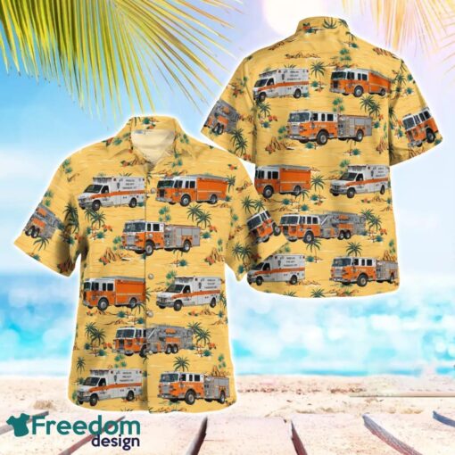 West Virginia, Wheeling Fire Department Tropical 3D Hawaiian Shirt Gift For Summer Product Photo 1