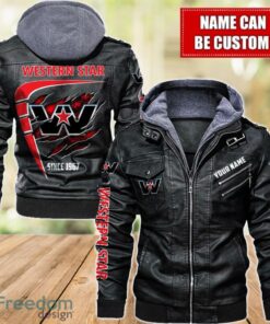 Western Star 2D Leather Jacket For Men Custom Name Special Gift Ideas