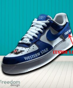 Western Star Air Force 1 Sneaker Blue Hot Trending For Fans AF1 Custom Name