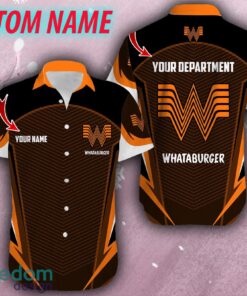 WHATABURGER Custom Name Logo Designer Beach For Men Women Summer Gift Hawaiian Shirt