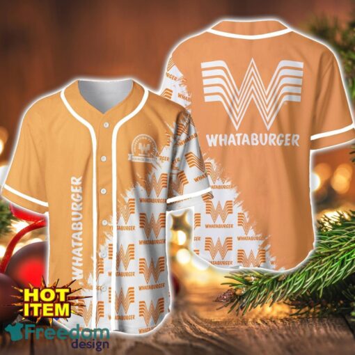 Whataburger Logo Printed Baseball Jersey Shirt For Men And Women Product Photo 1