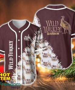 Wild Turkey Whiskey Logo Printed Baseball Jersey Shirt For Men And Women