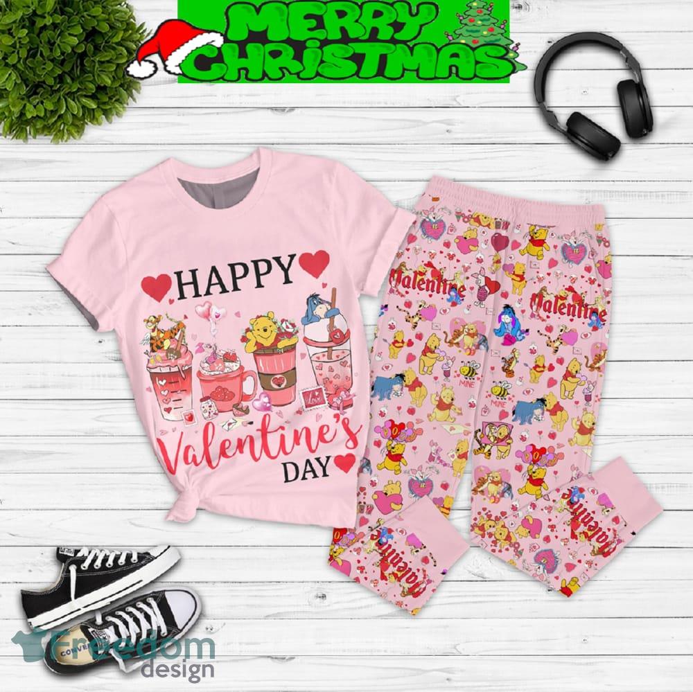 Winnie The Pooh Happy Valentine’s Day Fleece Pajamas Set All Over Print Christmas Gift image Winnie The Pooh Happy Valentine’s Day Fleece Pajamas Set All Over Print Christmas Gift - Winnie The Pooh Happy Valentine’s Day Fleece Pajamas Set-1
