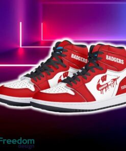 Wisconsin Badgers Air Jordan Hightop Shoes New Custom Name For Fans Gift Sneaker - Wisconsin Badgers Air Jordan Hightop Shoes Photo 5