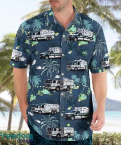 Woodbridge, Virginia, Company 10 - Dale City Volunteer Fire Department (Birchdale station) Tropical 3D Hawaiian Shirt Gift For Summer Product Photo 3