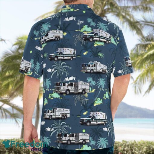 Woodbridge, Virginia, Company 10 - Dale City Volunteer Fire Department (Birchdale station) Tropical 3D Hawaiian Shirt Gift For Summer Product Photo 4