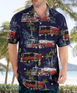 Woodinville, King County, Washington, Woodinville Fire & Rescue Aloha Hawaiian Shirt Beach Gift Shirt Product Photo 4