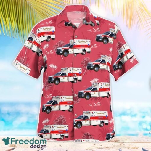 Worcester County, Massachusetts, Brookfield EMS Hawaiian Shirt Men Women Beach Shirt Product Photo 3