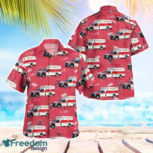 Worcester County, Massachusetts, Brookfield EMS Hawaiian Shirt Men Women Beach Shirt Product Photo 1