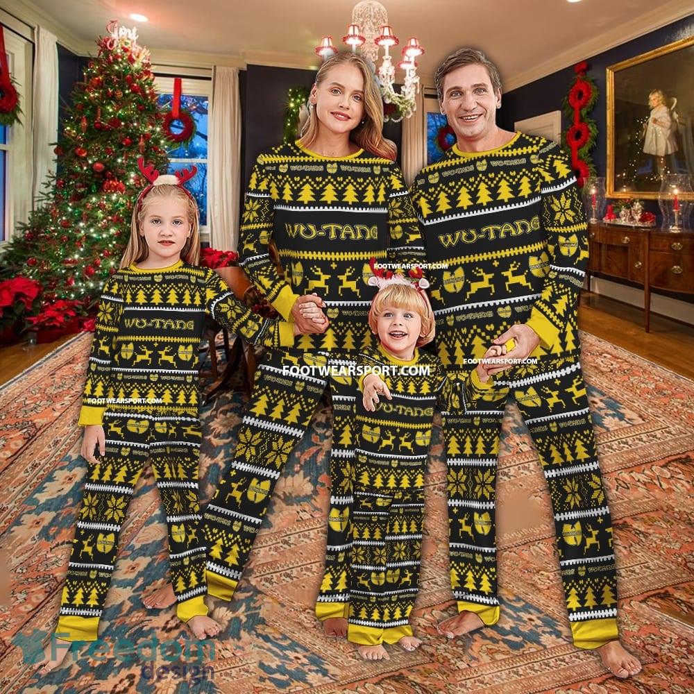 Wu Tang Cllan Band Pajamas Set Ugly Christmas Family image Wu Tang Cllan Band Pajamas Set Ugly Christmas Family - Wu Tang Cllan Band Pajamas Set Ugly Christmas Family