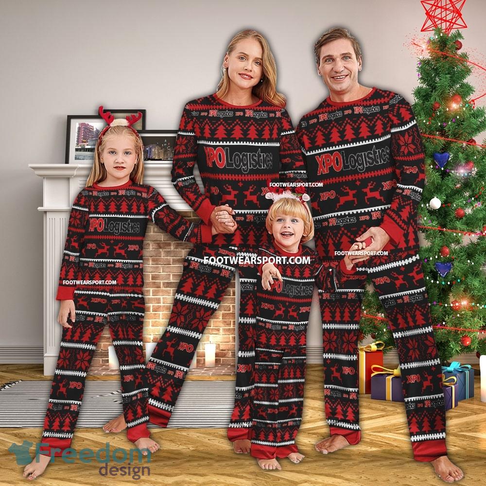 Xpo Logo Pattern Ugly Christmas Pajamas Set Gift Family image Xpo Logo Pattern Ugly Christmas Pajamas Set Gift Family - Xpo Logo Pattern Ugly Christmas Pajamas Set Gift Family