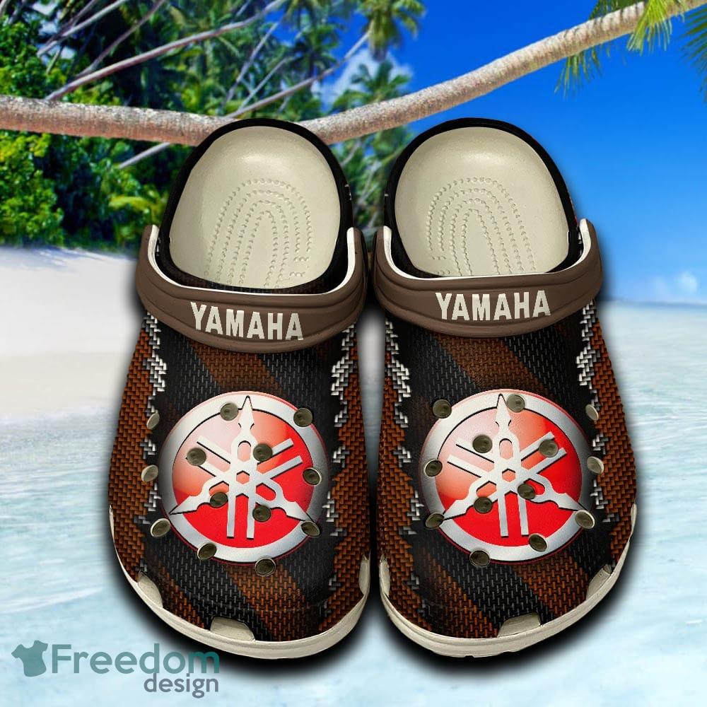 Yamaha Trademark Clogs Shoes Brown Beach Logo Car For Fans Hot Holidays Gift Clogs Shoes image Yamaha Trademark Clogs Shoes Brown Beach Logo Car For Fans Hot Holidays Gift Clogs Shoes - Yamaha Trademark Clogs Shoes Brown Beach Logo Car For Fans Hot Holidays Gift Clogs Shoes