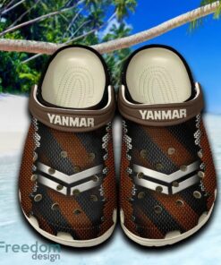 Yanmar Insignia Clogs Shoes Brown Beach Logo Car For Fans Hot Holidays Gift Clogs Shoes