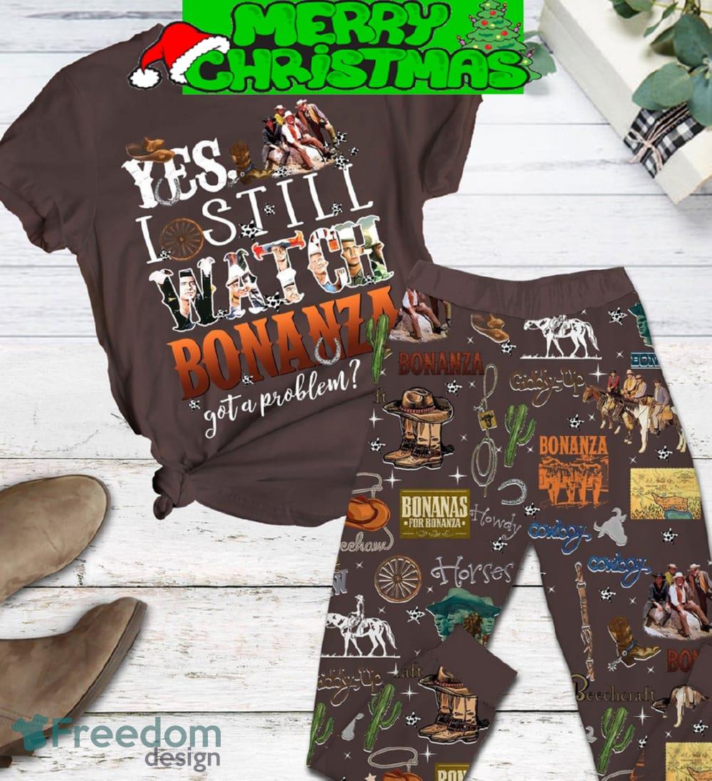 Yes I Still Watch Bonanza Got A Problem Pajamas Set Full Print Christmas For Women image Yes I Still Watch Bonanza Got A Problem Pajamas Set Full Print Christmas For Women - Yes I Still Watch Bonanza Got A Problem Pajamas Set-1