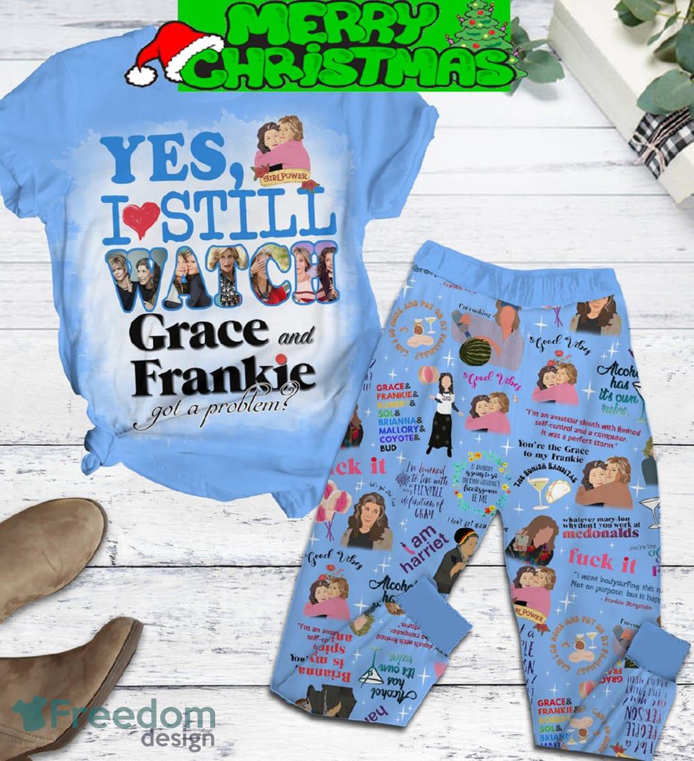Yes I Still Watch Grace And Frankie Got A Problem I Am Harriet Christmas Fleece Pajamas Set For Women Gift Christmas image Yes I Still Watch Grace And Frankie Got A Problem I Am Harriet Christmas Fleece Pajamas Set For Women Gift Christmas - Yes I Still Watch Grace And Frankie Got A Problem I Am Harriet Christmas Fleece Pajamas Set-1