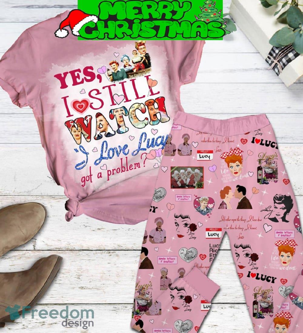 Yes I Still Watch I Love Lucy Got A Problem Pajamas Set Men Women For Fans image Yes I Still Watch I Love Lucy Got A Problem Pajamas Set Men Women For Fans - Yes I Still Watch I Love Lucy Got A Problem Pajamas Set-1