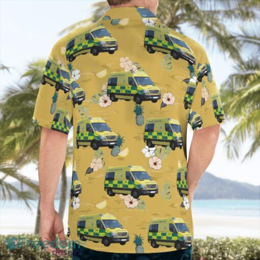 Yorkshire Ambulance Service NHS Trust (YAS) Mercedes Sprinter Aloha Hawaiian Shirt Beach Gift Shirt Product Photo 2