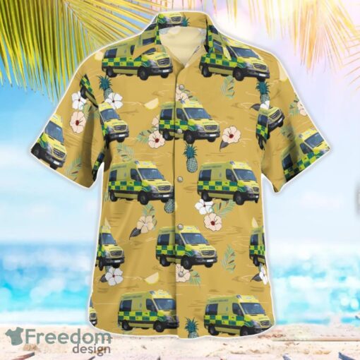 Yorkshire Ambulance Service NHS Trust (YAS) Mercedes Sprinter Aloha Hawaiian Shirt Beach Gift Shirt Product Photo 3