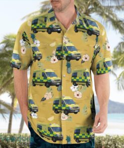 Yorkshire Ambulance Service NHS Trust (YAS) Mercedes Sprinter Aloha Hawaiian Shirt Beach Gift Shirt Product Photo 4