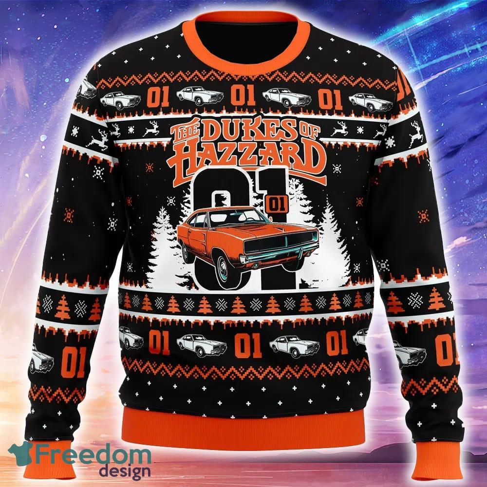 Zero One The Duke of Hazzard Ugly Christmas Sweater Trending Holidays For Men Women Fans image Zero One The Duke of Hazzard Ugly Christmas Sweater Trending Holidays For Men Women Fans - Zero One The Duke of Hazzard Ugly Christmas Sweater_1