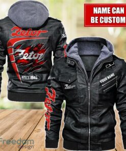 Zetor 2D Leather Jacket For Men Custom Name Special Gift Ideas